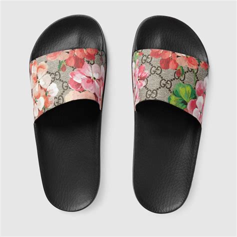 gucci flower flip flops|gucci slides women size 36.